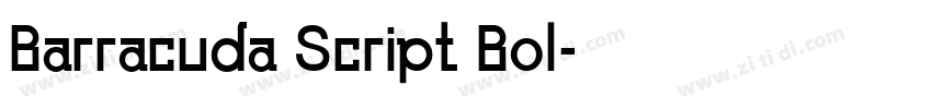 Barracuda Script Bol字体转换